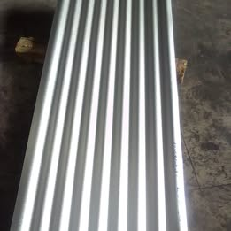 Unpainted corrugated zinc sheet